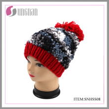 Sombrero de invierno para niñas con POM POM